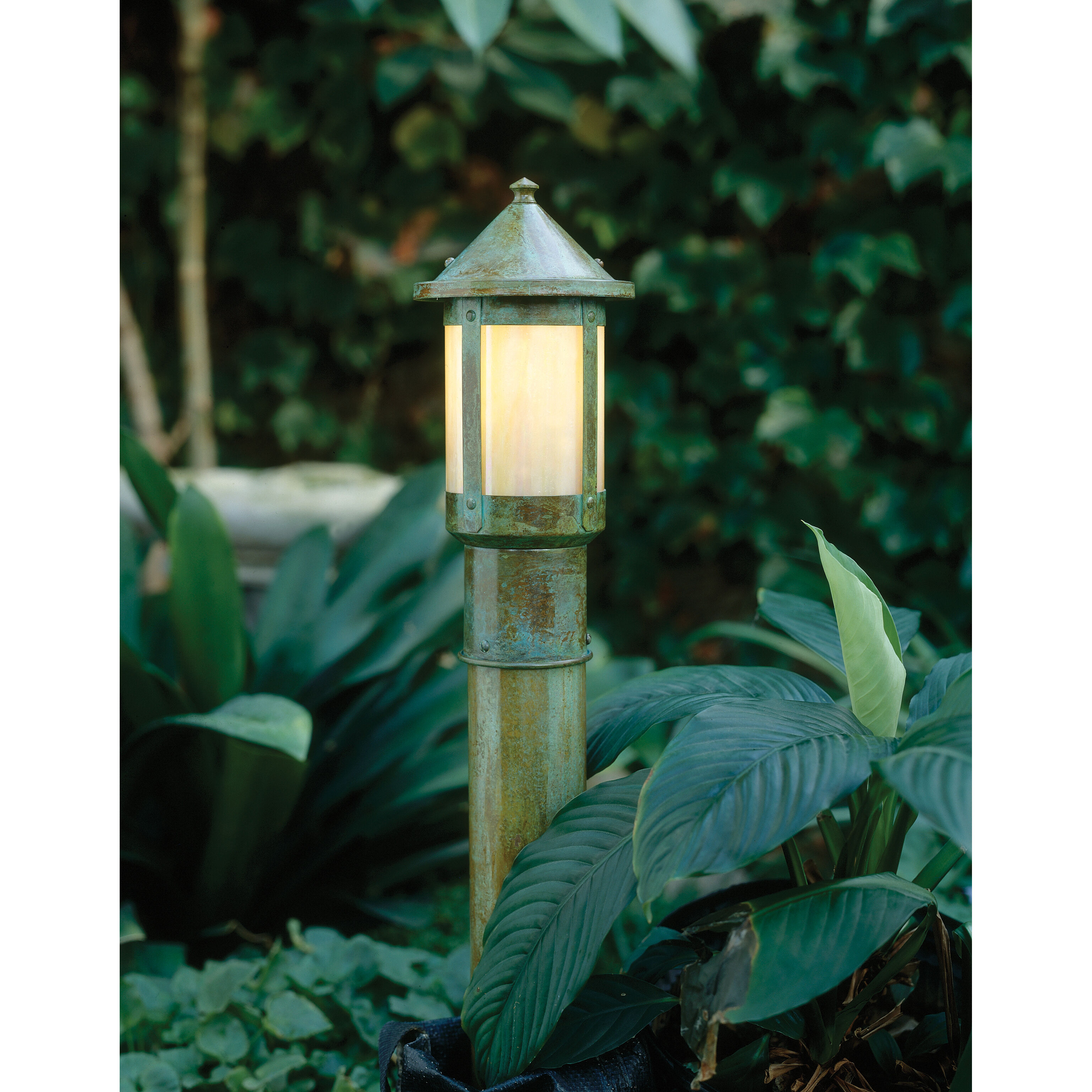 Berkeley 1 Light 9.25 inch Bronze Post Mount in Rain Mist