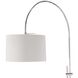 Arc 84 inch 100.00 watt Polished Nickel Floor Lamp Portable Light