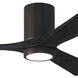 Atlas Irene-3HLK 52 inch Textured Bronze with Matte Black Blades Ceiling Fan, Flush Mounted