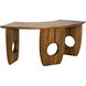 Lobster 71 X 24 inch Dark Walnut Desk