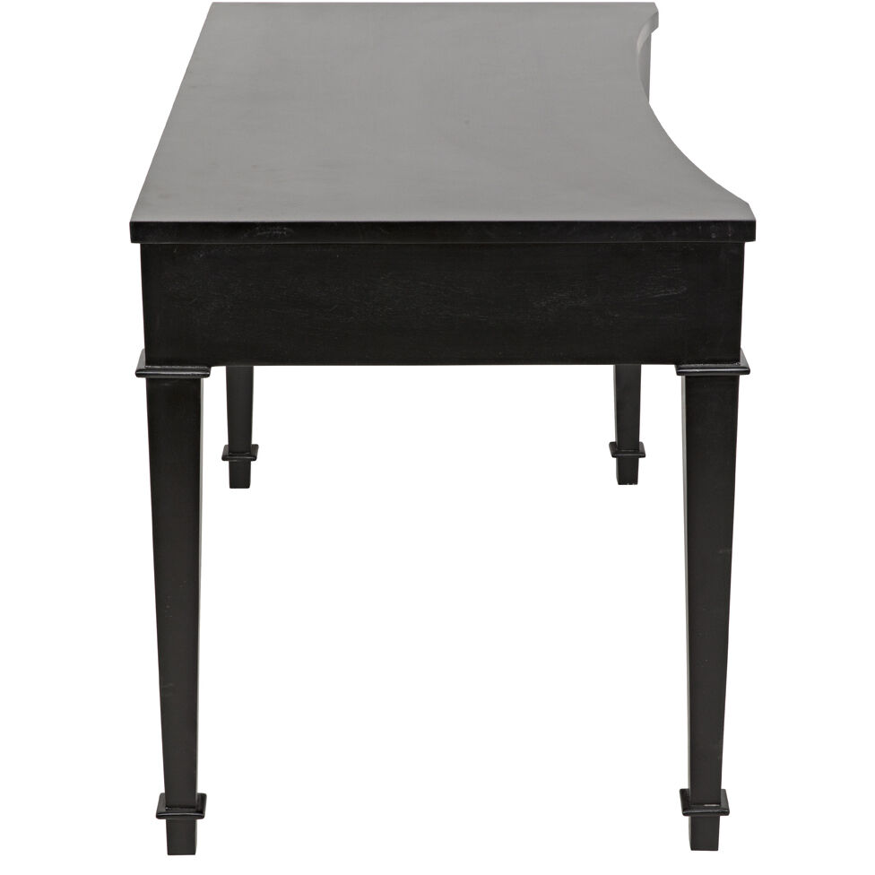 Curba 48 X 26 inch Hand Rubbed Black Desk