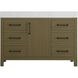 Nathan 48 X 34 inch Chestnut Brown Bathroom Vanity Cabinet in Not Included