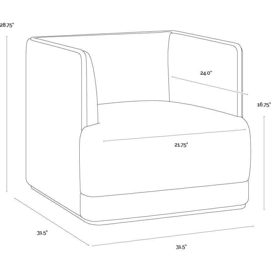 Sierra Meg Taupe / Porcini Taupe Armchair