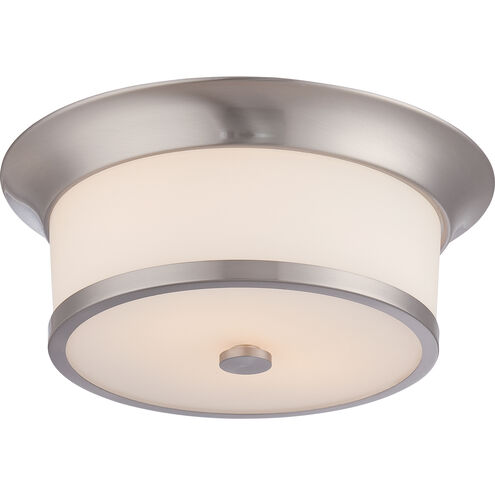 Mobili 2 Light 13 inch Brushed Nickel Flush Mount Ceiling Light