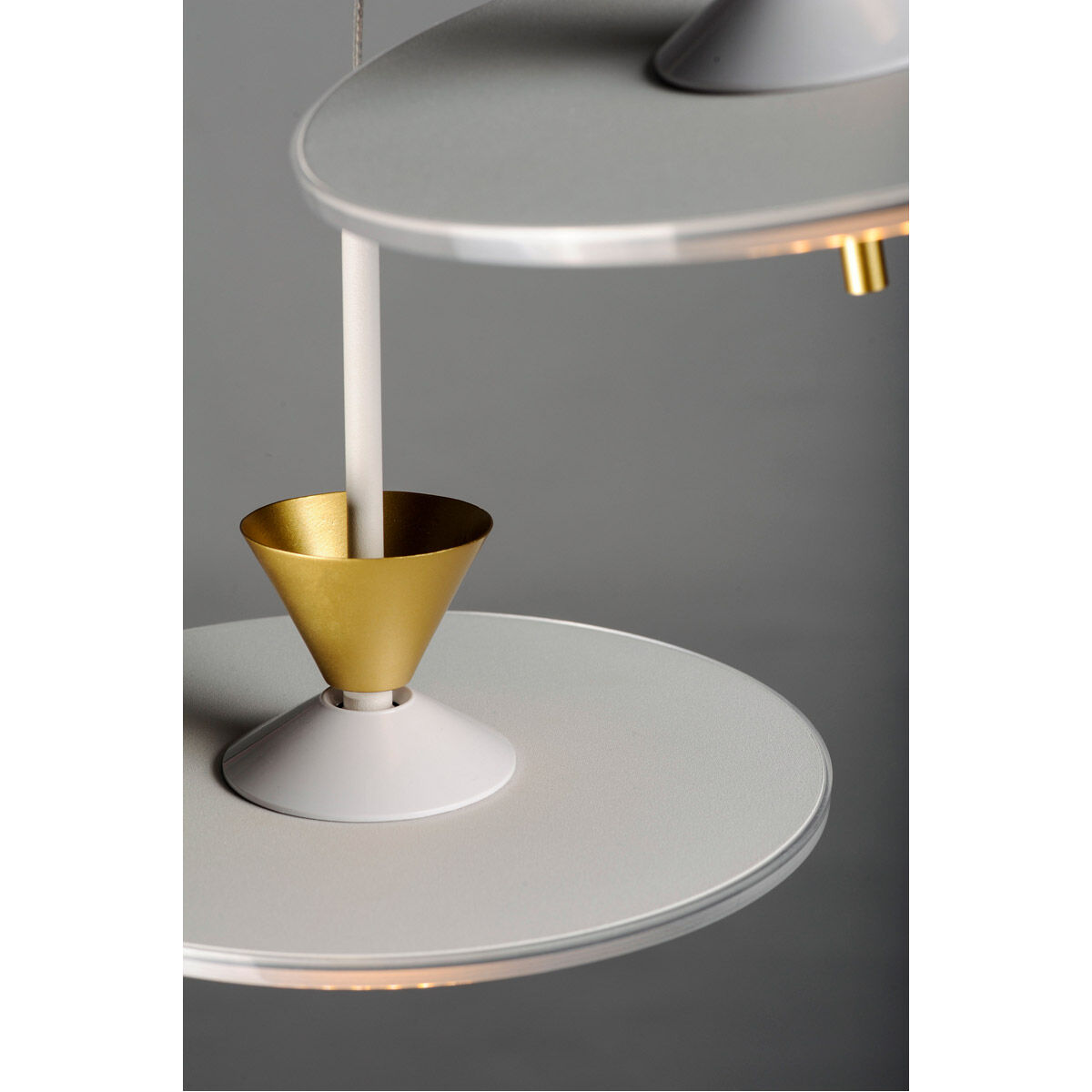 Circuit LED 17 inch Matte White Multi-Light Pendant Ceiling Light