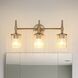 Andrea 3 Light 24 inch Champagne Gold Vanity Light Wall Light
