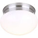 Madison 1 Light 7.25 inch Brushed Nickel Flush Mount Ceiling Light