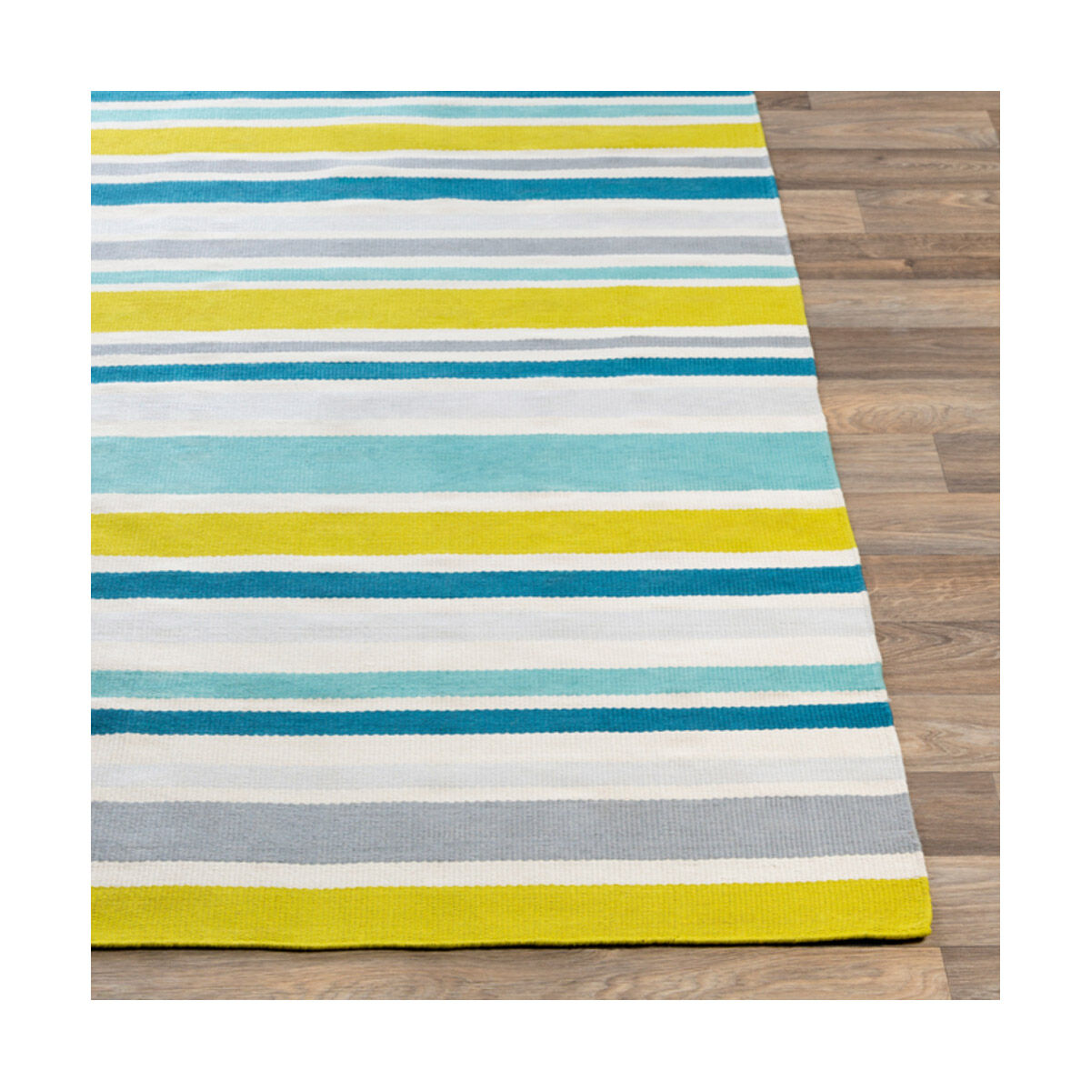 Maritime 36 X 24 inch Aqua/Ivory/Lime/Teal/Beige Indoor Area Rug, Rectangle