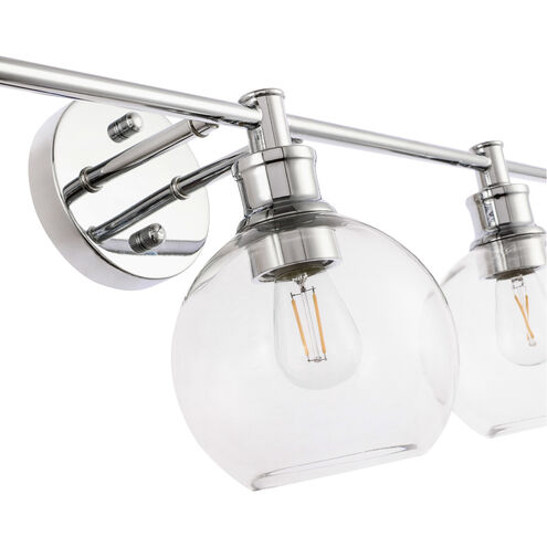 Syracuse 3 Light 28 inch Chrome Wall sconce Wall Light