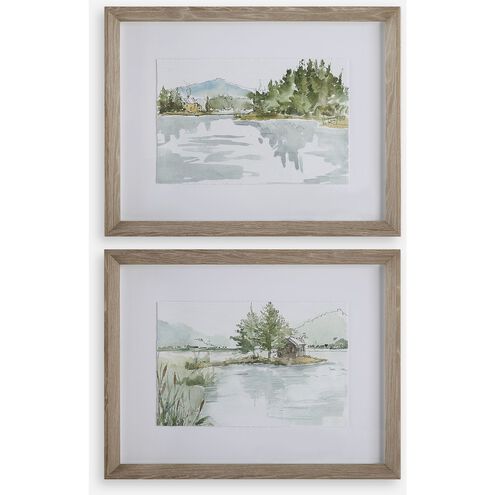 Serene 26.25 X 20.25 inch Framed Prints, Set of 2