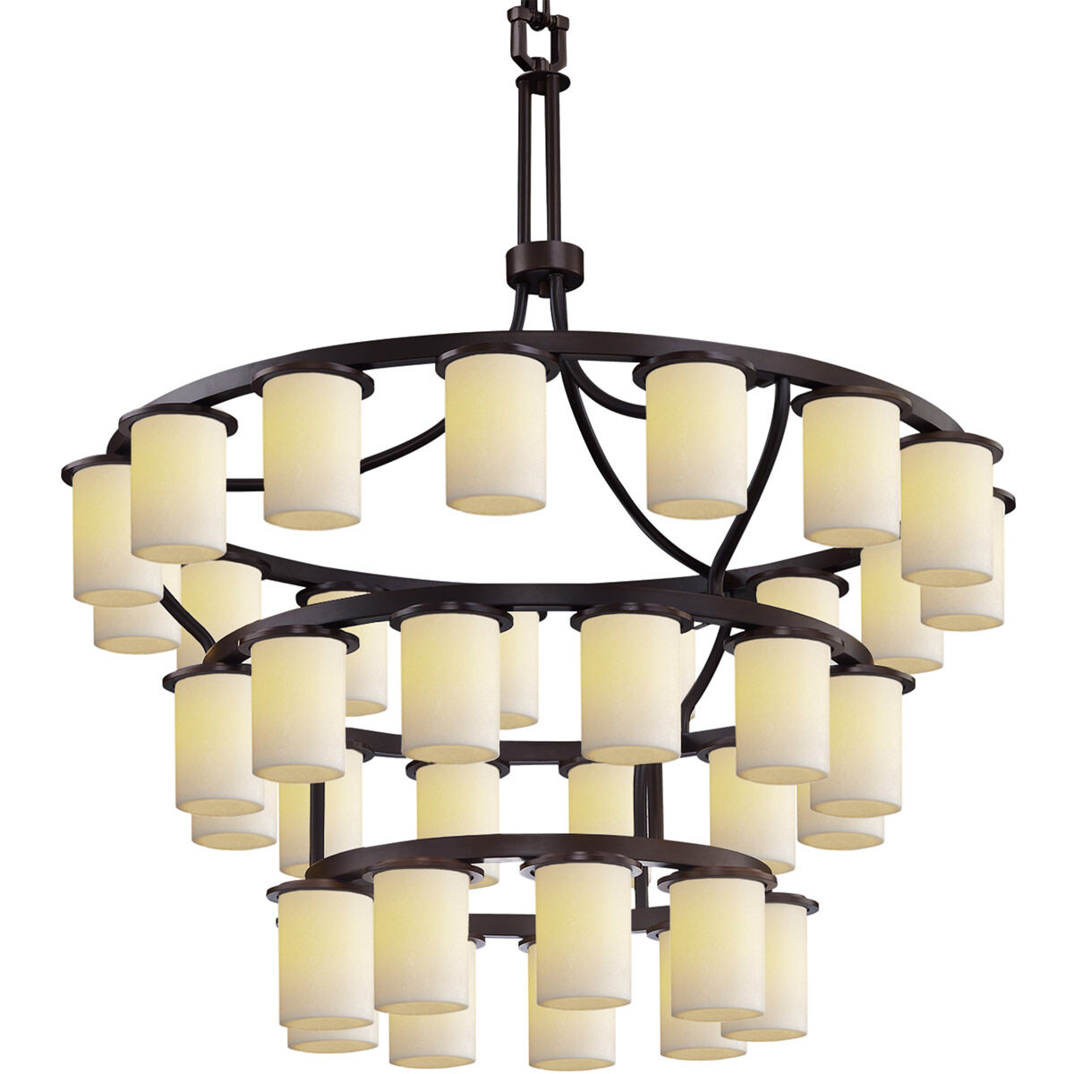 Dakota LED 42 inch Dark Bronze Chandelier Ceiling Light