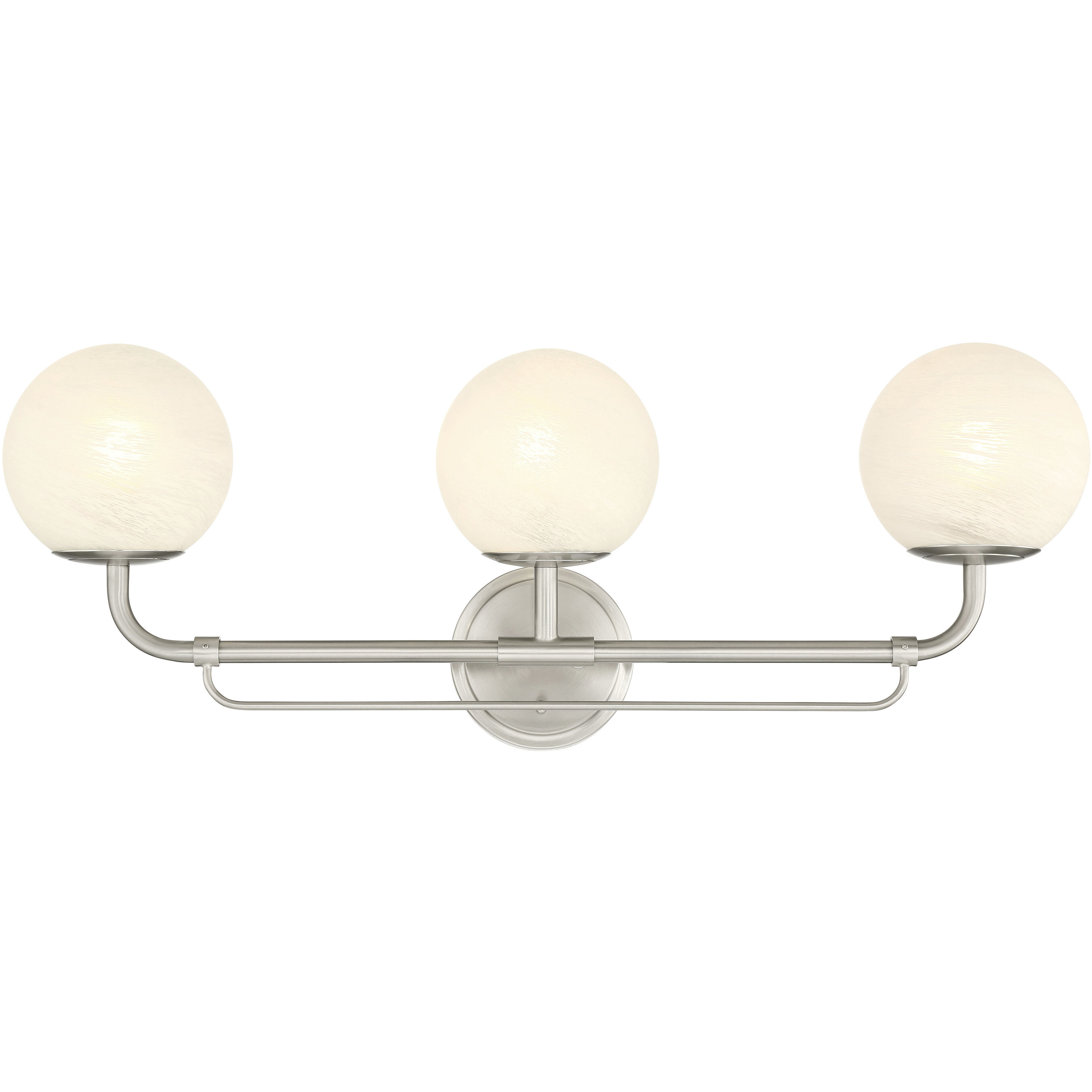 Whitehall 3 Light 28 inch Brushed Nickel Vanity Light Wall Light