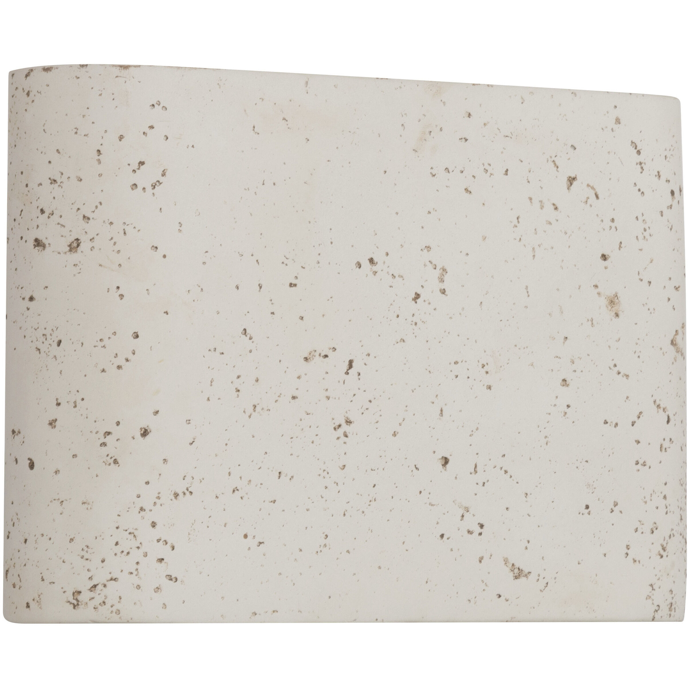 Stela 1 Light 6.25 inch White Travertine Outdoor Wall Light
