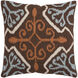 Decorative Pillows 18 inch Dark Brown/Dusty Sage/Ivory/Rust Accent Pillow