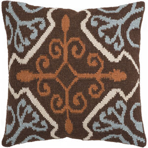 Decorative Pillows Dark Brown/Dusty Sage/Ivory/Rust Accent Pillow