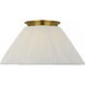 Amber Lewis Bradley LED 18 inch Hand-Rubbed Antique Brass Flush Mount Ceiling Light