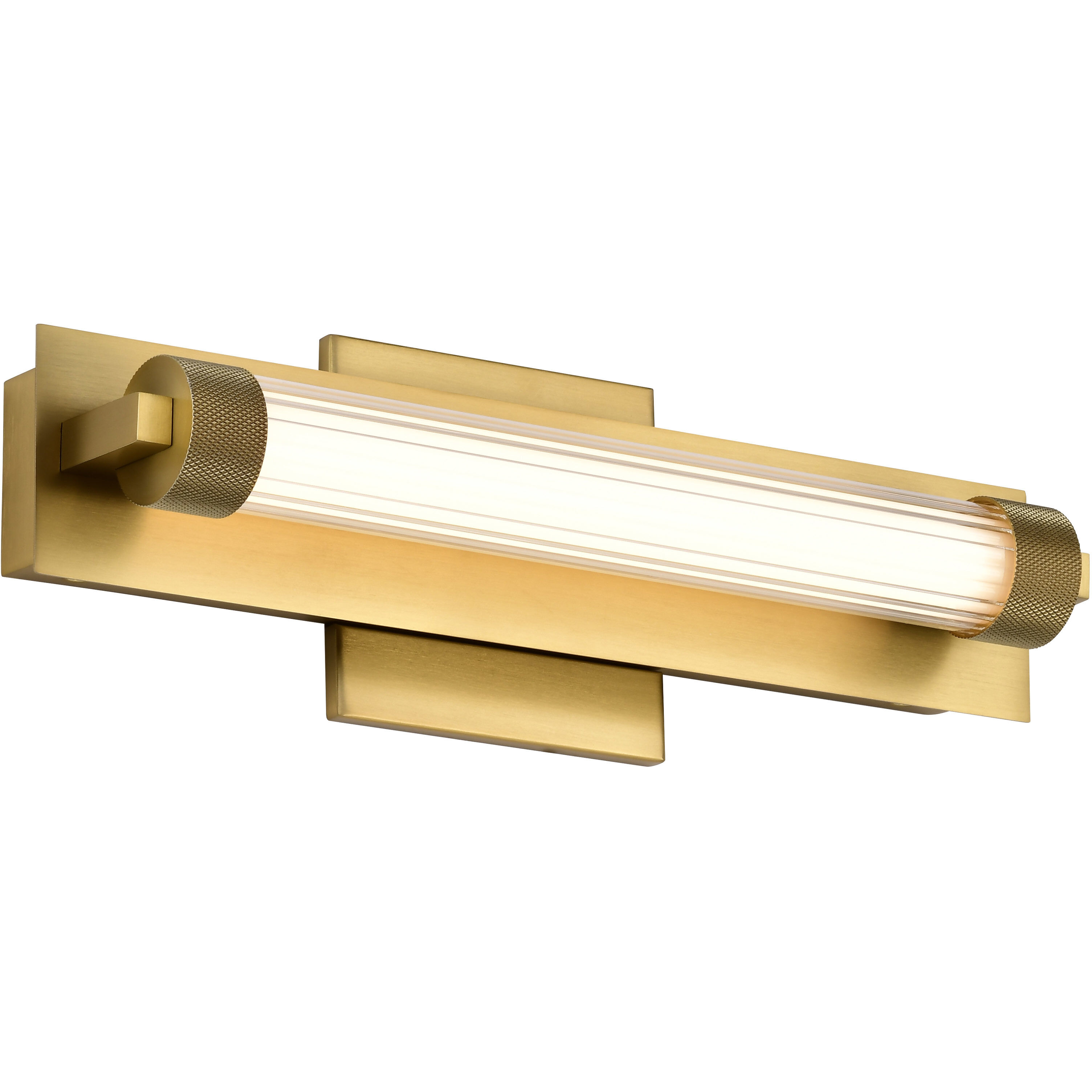 Larissa LED 14 inch Vintage Brass Vanity Wall Light