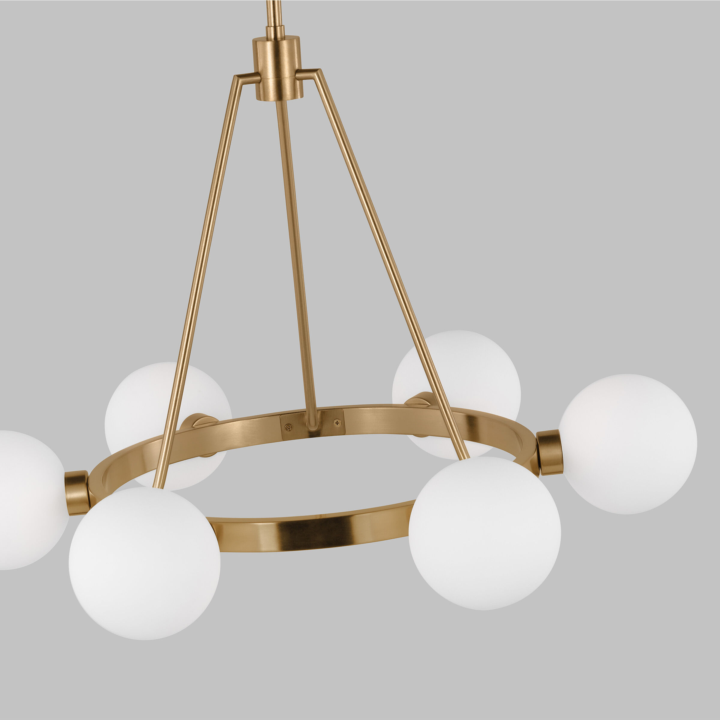 Sean Lavin Clybourn 6 Light 26 inch Satin Brass Chandelier Ceiling Light