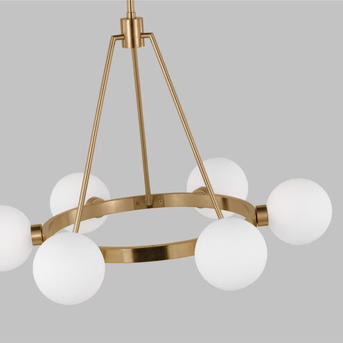 Sean Lavin Clybourn 6 Light 26 inch Satin Brass Chandelier Ceiling Light
