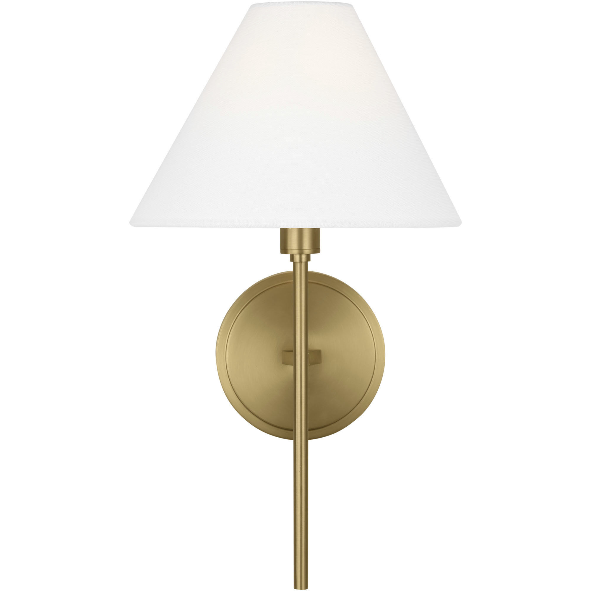 C&M by Chapman & Myers Ridgewood Sconce Wall Light in Burnished Brass