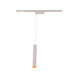 Silo Pendants 1 Light 120 White/Gold Track Head Ceiling Light in 3500K