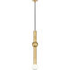 Sean Lavin Guyed LED Natural Brass Pendant Ceiling Light, Integrated LED