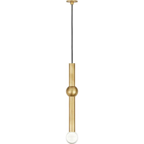 Sean Lavin Guyed LED Natural Brass Pendant Ceiling Light, Integrated LED
