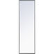 Monet 60 X 18 inch Black Wall Mirror