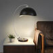Luna Bella 25 inch 9 watt Antique Nickel and Black Table Lamp Portable Light