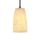 Fusion LED 4.5 inch Polished Chrome Pendant Ceiling Light in 700 Lm LED, White Cord, Tall Tapered Cylinder, Mercury Fusion
