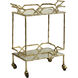 Monaco Gold and Mirror Bar Cart