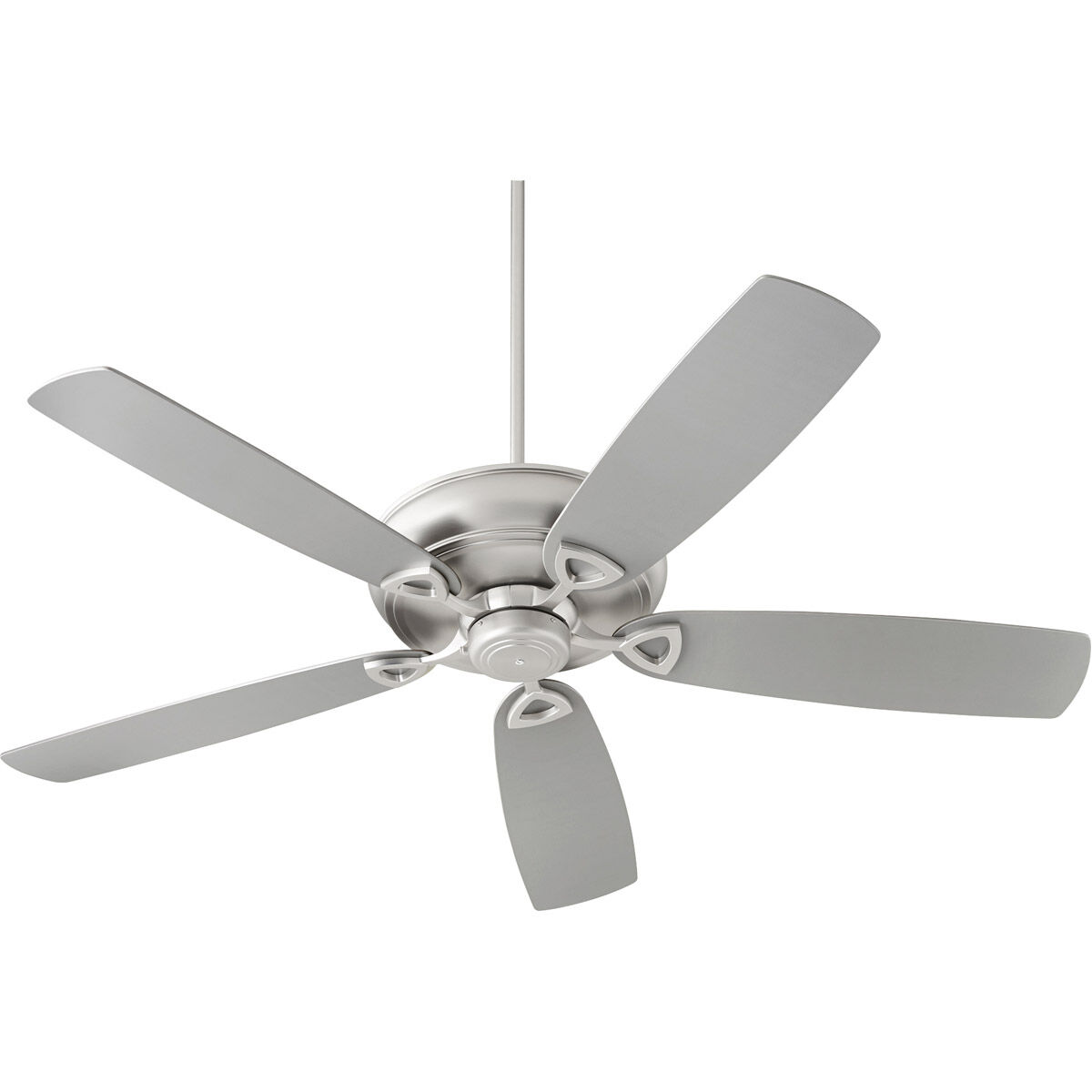 Alto 62 inch Satin Nickel with Reversible Silver and Walnut Blades Ceiling Fan
