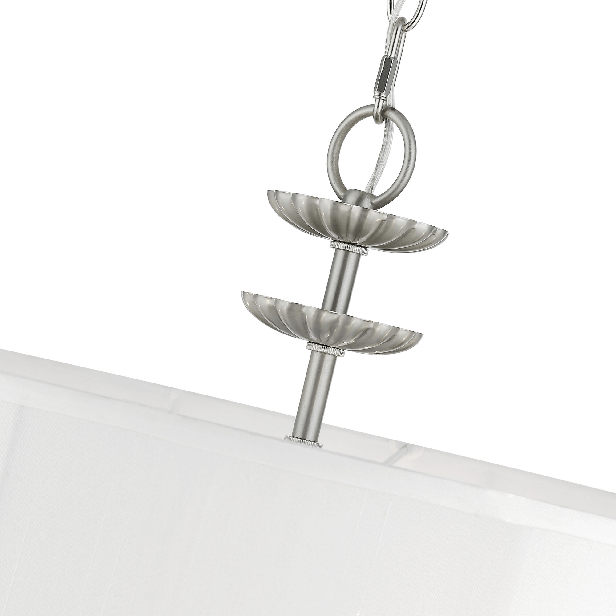 Brookdale 5 Light 23 inch Brushed Nickel Pendant Chandelier Ceiling Light