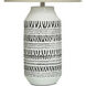 Cameron 30 inch 100.00 watt White and Gray Table Lamp Portable Light