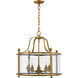 Wyndham 5 Light 21 inch Heirloom Brass Chandelier Ceiling Light in 24