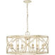 Alcott 6 Light 26.13 inch Antique Ivory Chandelier Ceiling Light