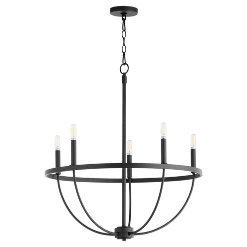 Tribute 5 Light 28 inch Matte Black Chandelier Ceiling Light