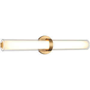Satchie LED 24 inch Aged Gold Brass Wall Sconce Wall Light
