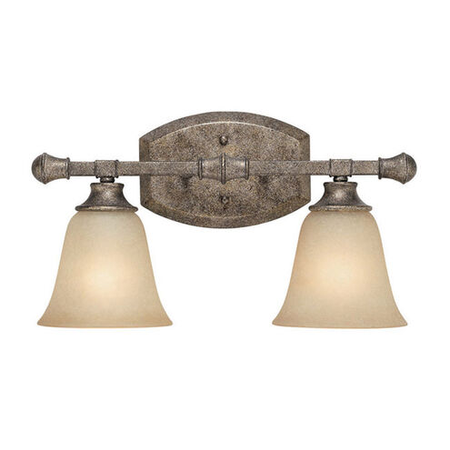 Belmont 2 Light 17 inch Creek Stone Vanity Wall Light