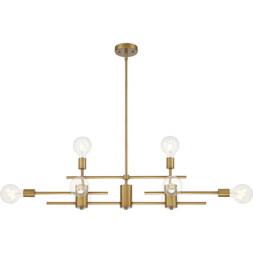 Delphi 8 Light 45 inch Aged Gold Island Pendant Ceiling Light