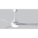 Atlas Donaire 52 inch Gloss White Outdoor Ceiling Fan, Coastal Wet Rated
