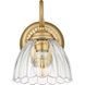 Audra 1 Light 6.88 inch Brushed Champagne Brass Wall Sconce Wall Light
