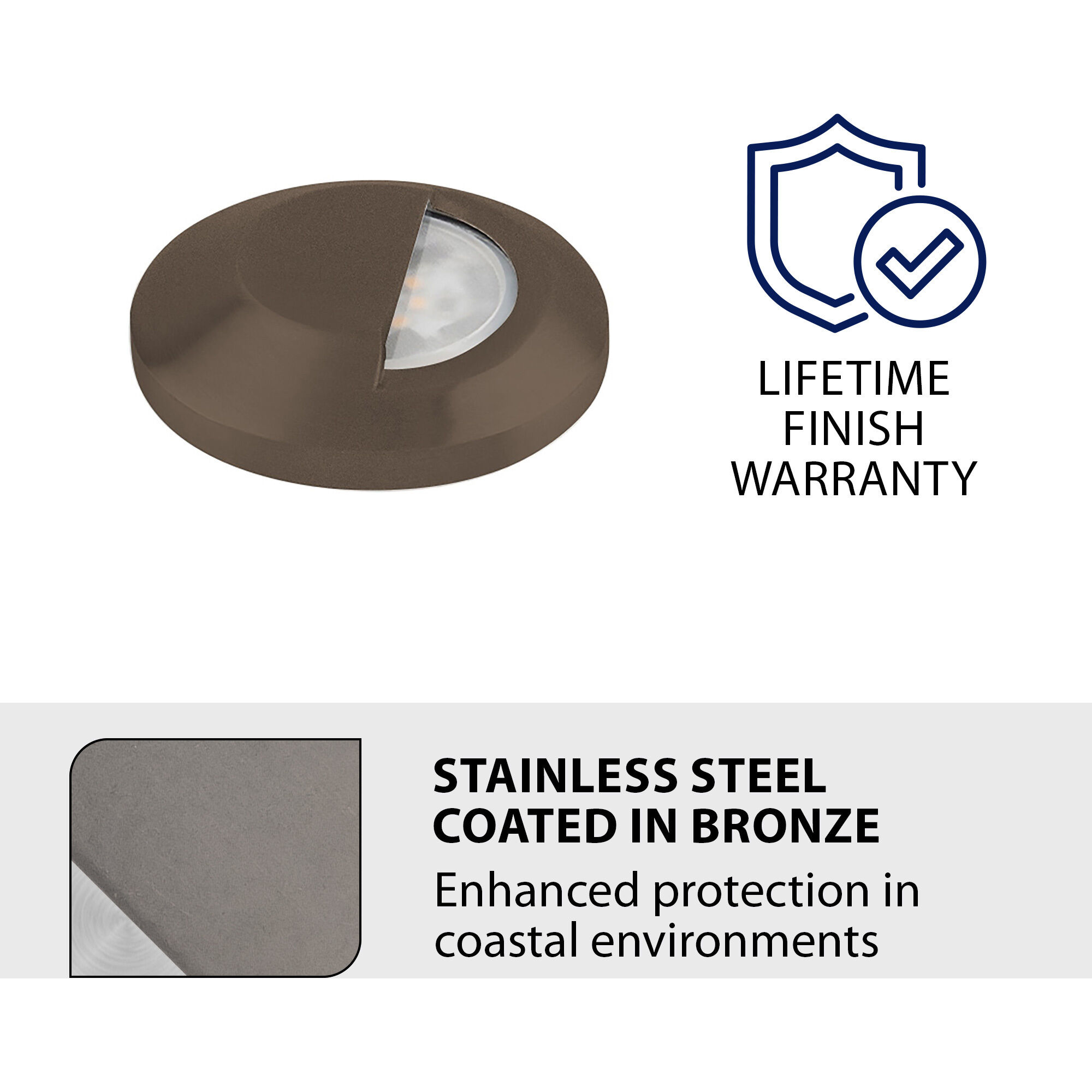 Tyler 12 2.8 watt Stainless Steel Coated in Bronze Path Lighting in 3000K, Bronzed Stainless Steel, WAC Landscape