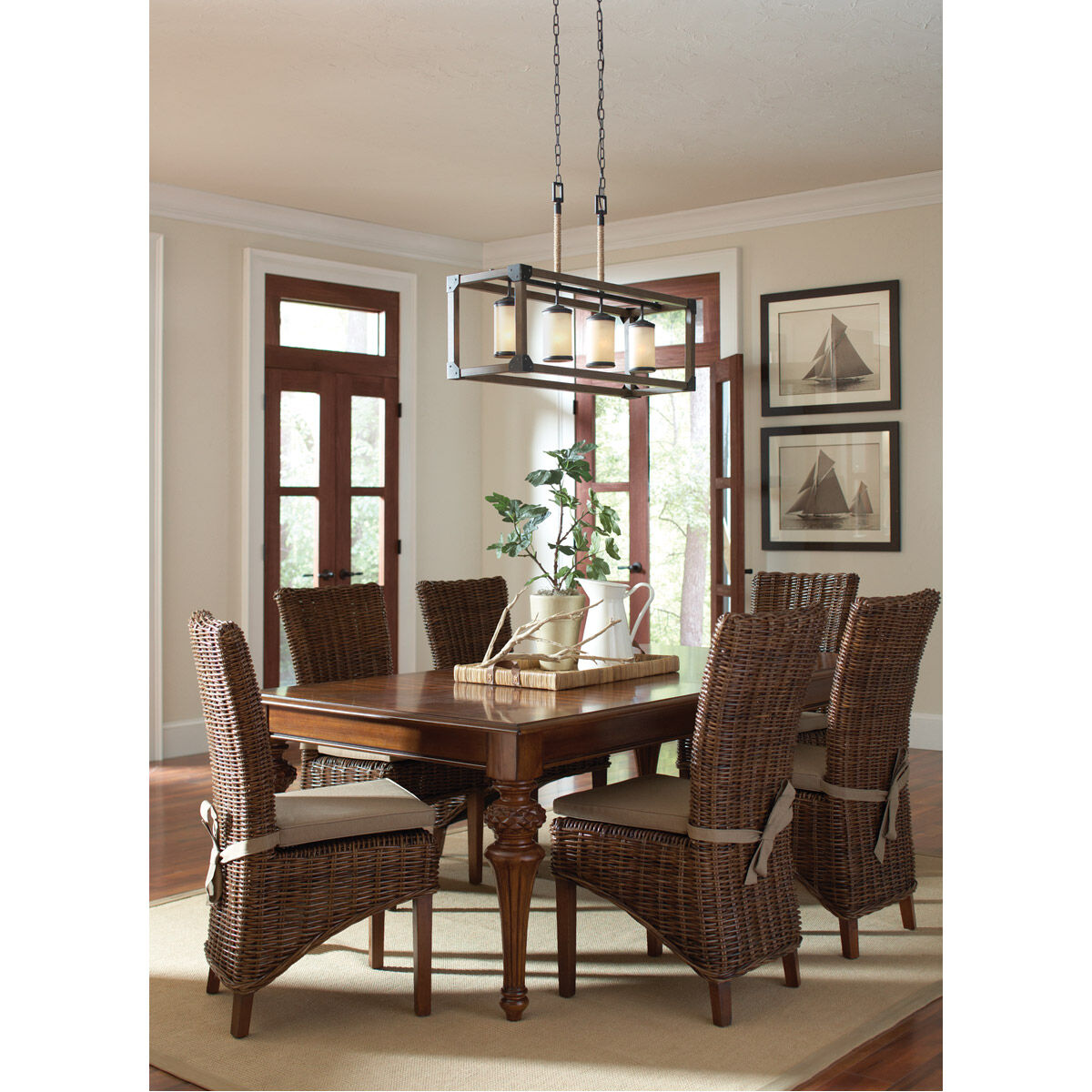 Dunning Linear Chandelier Ceiling Light in Stardust