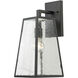 Meditterano 1 Light 16 inch Matte Black Outdoor Wall Sconce