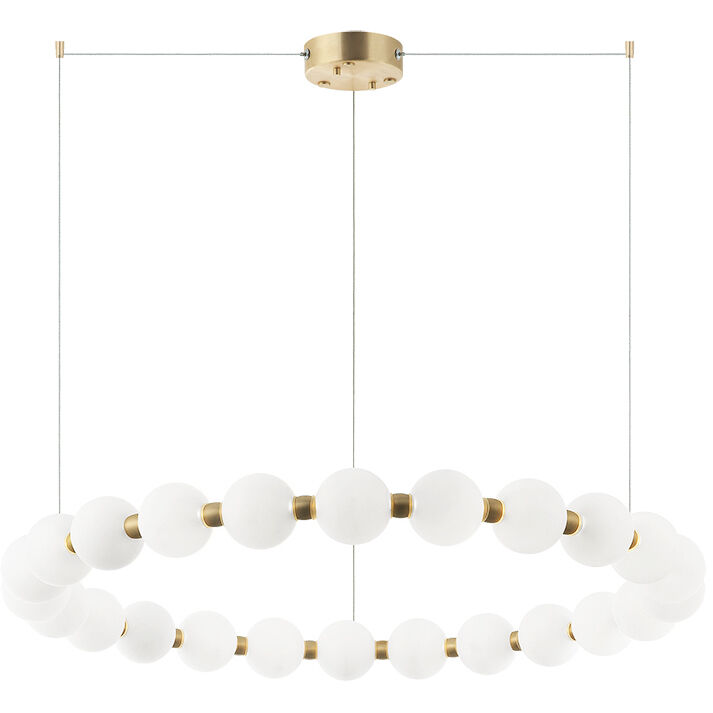 Oni LED 31.5 inch Oxidized Gold Chandelier Ceiling Light