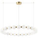 Oni LED 31.5 inch Oxidized Gold Chandelier Ceiling Light
