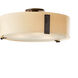 Impressions 3 Light 18.4 inch Dark Smoke Semi-Flush Ceiling Light, Large