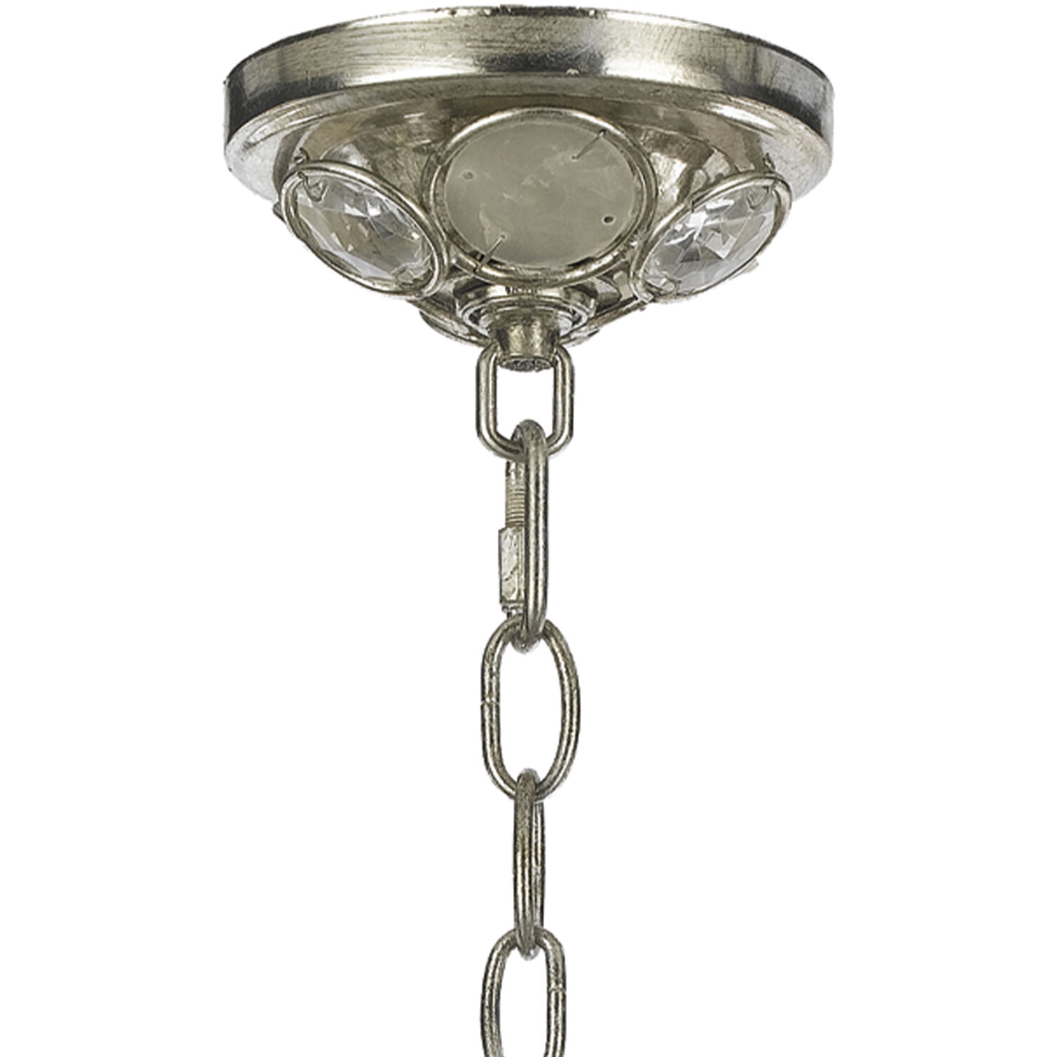 Palla 1 Light 8.5 inch Antique Silver Chandelier Ceiling Light