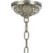 Palla 1 Light 8.5 inch Antique Silver Chandelier Ceiling Light